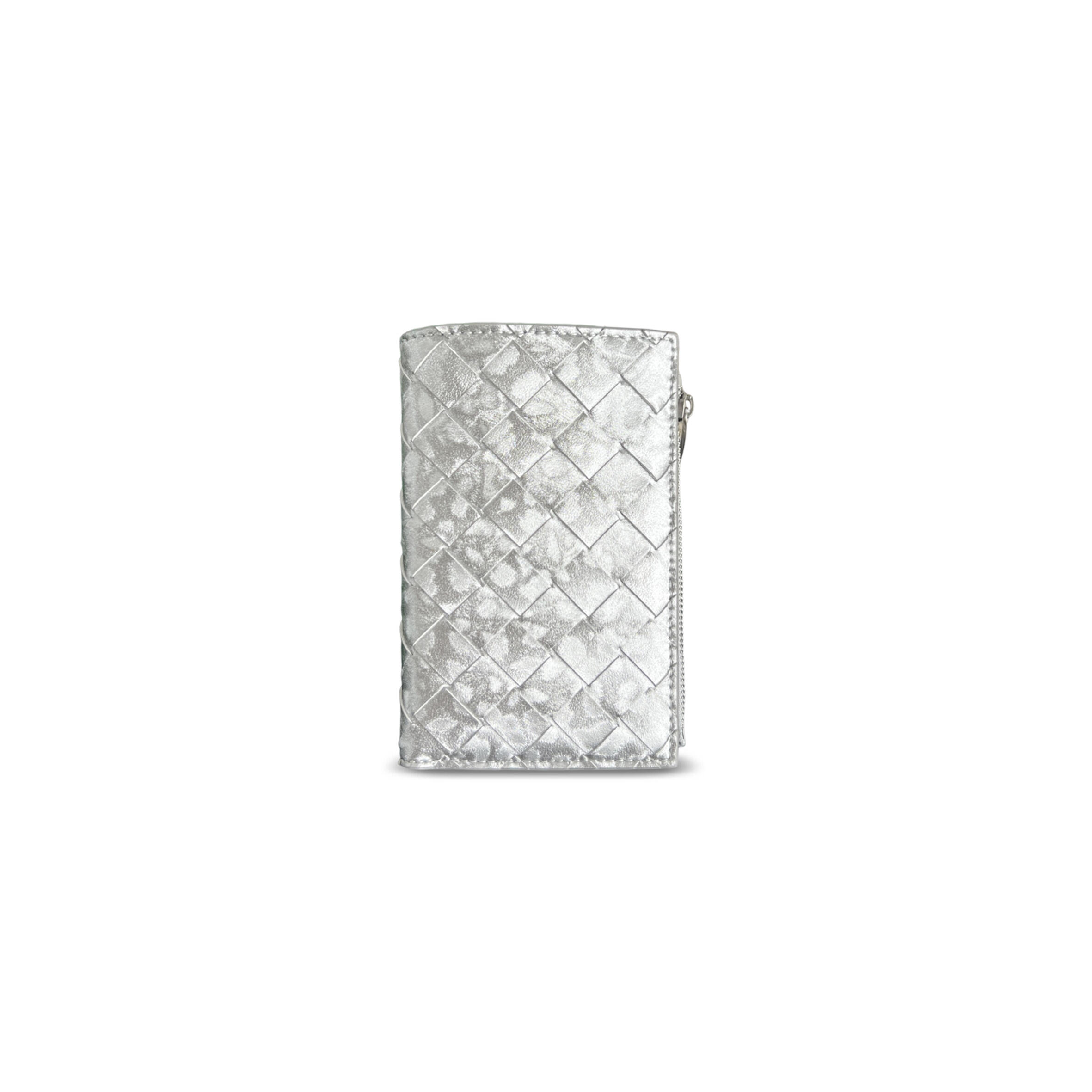 BOTTEGA VENETA MEDIUM INTRECCIATO BI-FOLD ZIP WALLET 667468 (14.5*9.3*2cm)
